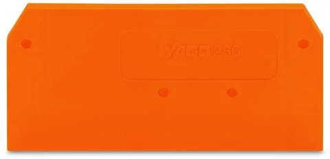 280-309 - End and intermediate plate; 2.5 mm thick; orange
