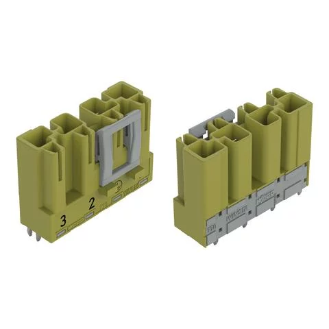 770-874/073-000 - Plug for PCBs; straight; 4-pole; Cod. B; light green 770-874/073-000 - Plug for PCBs; straight; 4-pole; Cod. B; light green