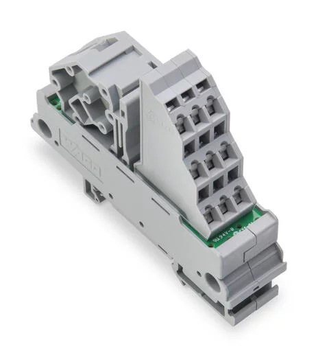 830-800/000-303 - Potential distribution module; 1 potential; with 1 input clamping point; Conductor cross-section up to 16 mm²; with 9 output clamping points; Conductor cross-section up to 2.5 mm² 830-800/000-303 - Potential distribution module; 1 potential; with 1 input clamping point; Conductor cross-section up to 16 mm²; with 9 output clamping points; Conductor cross-section up to 2.5 mm²