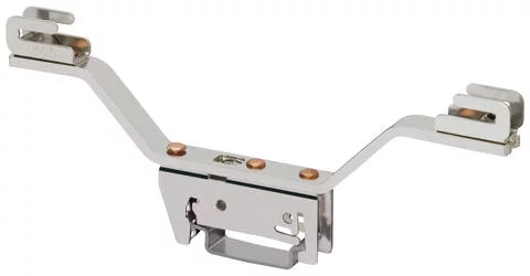 790-311 - Busbar carrier; 140 mm wide; 45 mm high; both sides, angled; for DIN 35 rail