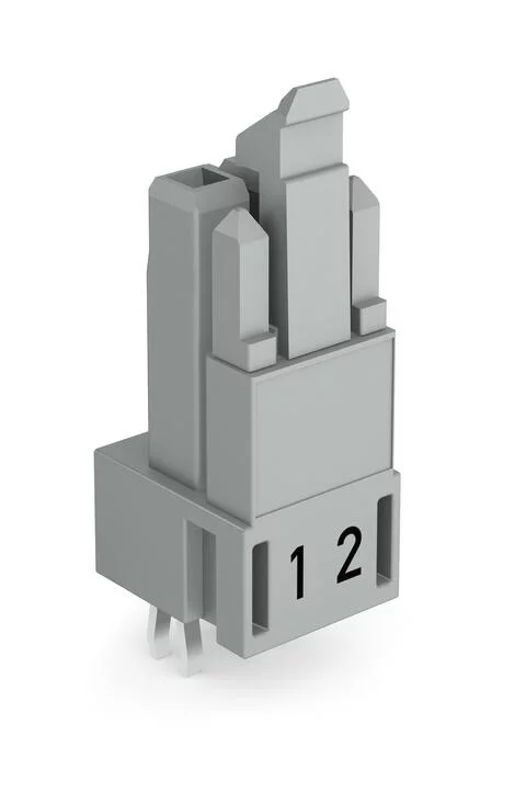 890-842 - Socket for PCBs; straight; 2-pole; Cod. B; gray 890-842 - Socket for PCBs; straight; 2-pole; Cod. B; gray