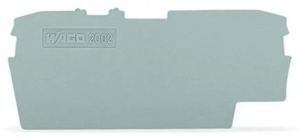 2002-1691 - TOPJOB®S end/intermediate plate; for 2002-16xx series terminal blocks; 1.0 mm wide; gray