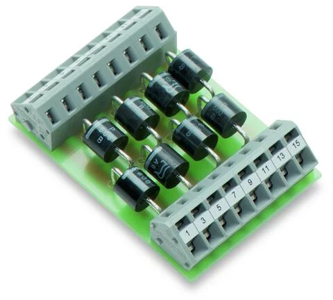 289-103 - Component module with diode; with 8 pcs; Diode P600B; 2,50 mm²