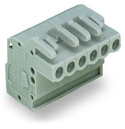 232-112/026-000 - 1-conductor female connector, angled; CAGE CLAMP®; 2.5 mm²; Pin spacing 5 mm; 12-pole; 2,50 mm²; gray
