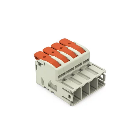 832-1204 - Male connector; Push-in CAGE CLAMP with operating lever; AWG 18 - 4; Pin spacing 10.16 mm; 4-pole
