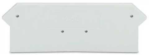 279-318 - End and intermediate plate; 2 mm thick; light gray