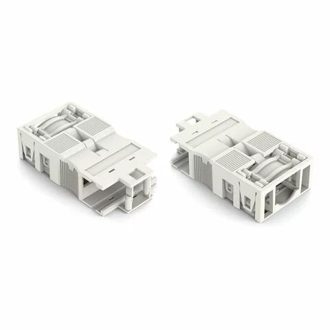 770-513/035-000 - Strain relief housing; 3-pole; with locking clip; for 1 cable; 7.0 … 11.5 mm; 48 mm; white