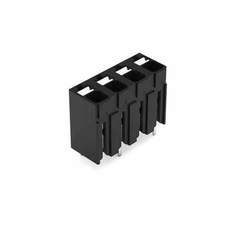 2086-3124 - THR PCB terminal block; push-button; 1.5 mm²; Pin spacing 5 mm; 4-pole; Push-in CAGE CLAMP®; 1,50 mm²; black 2086-3124 - THR PCB terminal block; push-button; 1.5 mm²; Pin spacing 5 mm; 4-pole; Push-in CAGE CLAMP®; 1,50 mm²; black