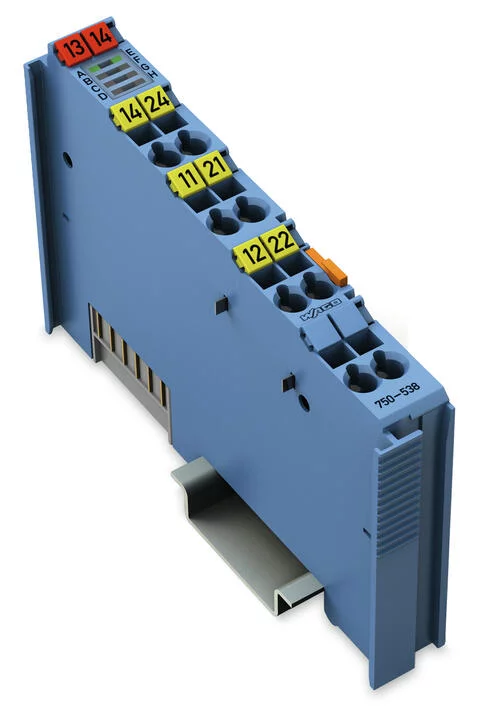 750-538 - 2-channel relay output; Potential-free; 2 changeover contacts; Intrinsically safe