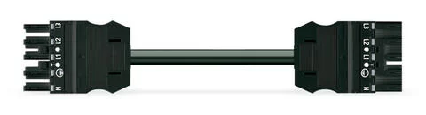 771-9995/016-801 - pre-assembled interconnecting cable; Eca; Socket/plug; 5-pole; Cod. A; H05Z1Z1-F 5G 1.5 mm²; 8 m; 1,50 mm²; black 771-9995/016-801 - pre-assembled interconnecting cable; Eca; Socket/plug; 5-pole; Cod. A; H05Z1Z1-F 5G 1.5 mm²; 8 m; 1,50 mm²; black