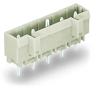 721-272/001-000 - THT male header; 1.2 x 1.2 mm solder pin; straight; 100% protected against mismating; Pin spacing 7.5 mm; 12-pole; light gray