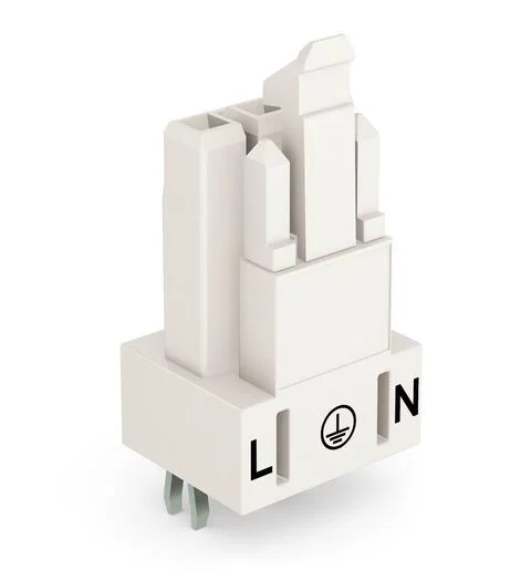 890-823 - Socket for PCBs; straight; 3-pole; Cod. A; white 890-823 - Socket for PCBs; straight; 3-pole; Cod. A; white