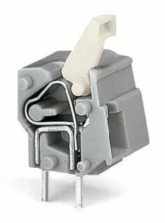 257-764 - Stackable PCB terminal block; push-button; 2.5 mm²; Pin spacing 10/10.16 mm; 1-pole; suitable for Ex-i applications; CAGE CLAMP®; commoning option; 2,50 mm²; blue