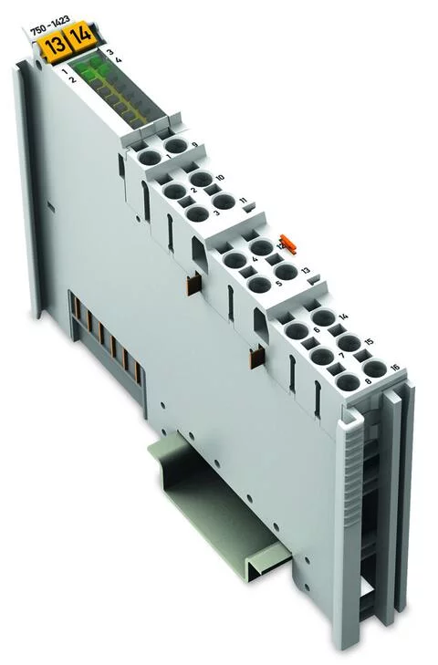 750-1423 - 4-channel digital input; 24 VDC; 0.2 ms; Low-side switching; 3-conductor connection