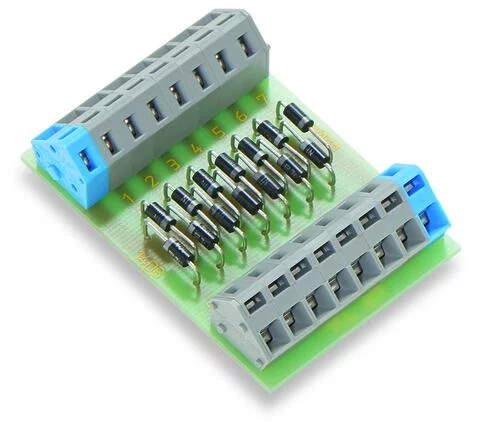 289-111 - Component module with diode; with 14 pcs; Diode 1N4007; with common cathode; 2,50 mm²