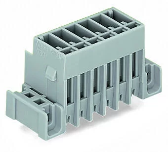 769-633/003-000 - THT male header; 1.0 x 1.0 mm solder pin; straight; clamping collar; Pin spacing 5 mm; 3-pole; gray 769-633/003-000 - THT male header; 1.0 x 1.0 mm solder pin; straight; clamping collar; Pin spacing 5 mm; 3-pole; gray