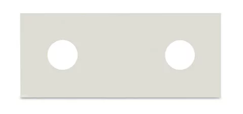 884-1842 - Jumper; for M12 stud bolts; 2-way; unplated; white