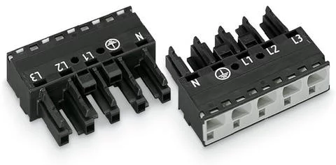 770-405 - Socket; 5-pole; Cod. A; 4,00 mm²; black 770-405 - Socket; 5-pole; Cod. A; 4,00 mm²; black