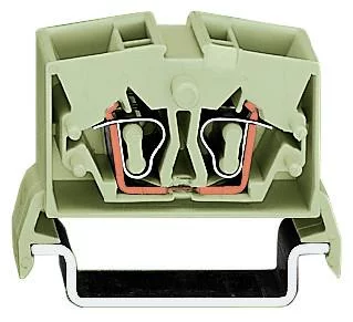 264-225 - 4-conductor miniature through terminal block; 2.5 mm²; with test option; suitable for Ex e II applications; center marking; for DIN-rail 35 x 15 and 35 x 7.5; CAGE CLAMP®; 2,50 mm²; light gray