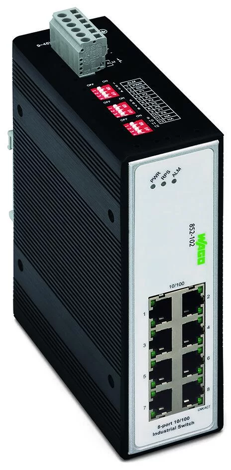 852-102 - Industrial unmanaged switch; 8 - 10/100 Mb/s RJ45 ports 852-102 - Industrial unmanaged switch; 8 - 10/100 Mb/s RJ45 ports