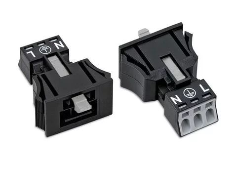 890-713 - WINSTA® through-panel plug (male); MINI; snap-in; L/G/N marking; 3-pole; black 890-713 - WINSTA® through-panel plug (male); MINI; snap-in; L/G/N marking; 3-pole; black