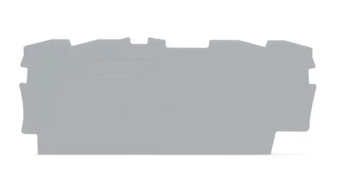 2002-1491 - TOPJOB®S end/intermediate plate; for 2002-14xx series terminal blocks; 0.8 mm wide; gray