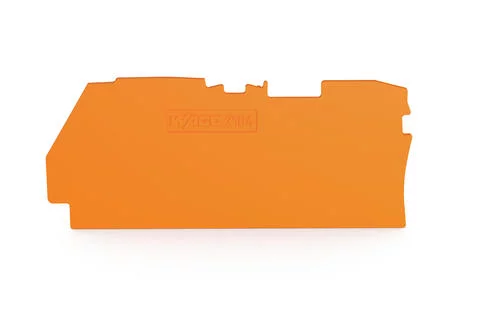 2104-1292 - End and intermediate plate; 1 mm thick; orange