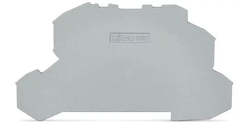 2002-2691 - TOPJOB®S end/intermediate plate; for 2002-26xx series terminal blocks; 0.8 mm wide; gray