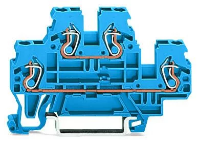 870-504 - Double-deck terminal block; Through/through terminal block; N/N; suitable for Ex i applications; for DIN-rail 35 x 15 and 35 x 7.5; 2.5 mm²; CAGE CLAMP®; 2,50 mm²; blue 870-504 - Double-deck terminal block; Through/through terminal block; N/N; suitable for Ex i applications; for DIN-rail 35 x 15 and 35 x 7.5; 2.5 mm²; CAGE CLAMP®; 2,50 mm²; blue