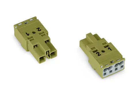 770-272 - Plug; 2-pole; 4,00 mm²; light green