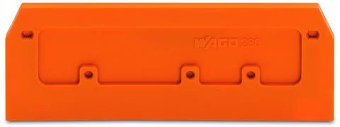 280-371 - End and intermediate plate; 2.5 mm thick; orange