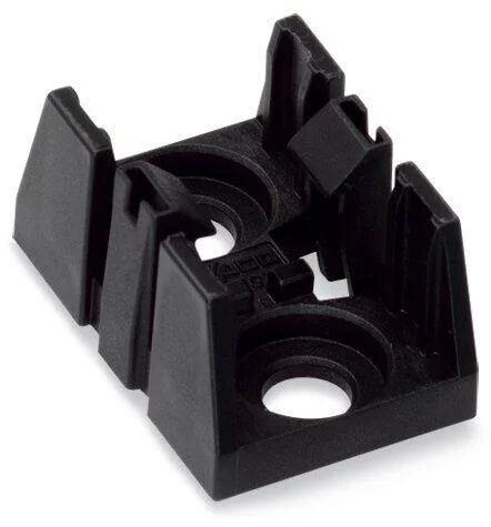 890-1622 - Mounting plate; 2-pole; for distribution connectors; black