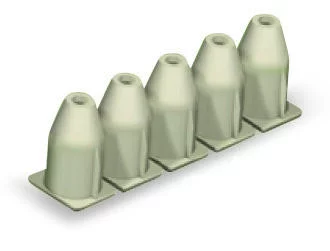 769-471 - Insulation stop; 0.25 - 0.5 mm²; 5 pieces/strip; light gray