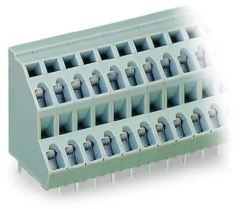 736-103 - Double-deck PCB terminal block; 2.5 mm²; Pin spacing 5 mm; 6-pole; CAGE CLAMP®; 2,50 mm²; gray