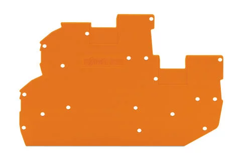 2020-2292 - End and intermediate plate; 1 mm thick; orange