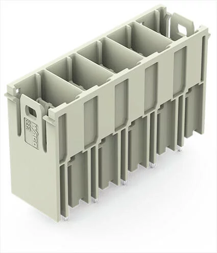 832-3605 - THT male header; 1.2 x 1.2 mm solder pin; straight (90° to PCB); Pin spacing 10.16 mm; 5-pole