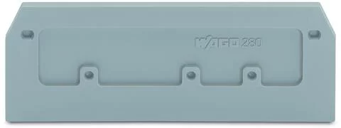 280-374 - End and intermediate plate; 2.5 mm thick; gray
