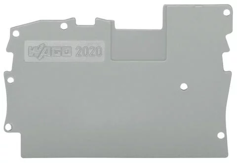 2020-1291 - End and intermediate plate; 1 mm thick; gray