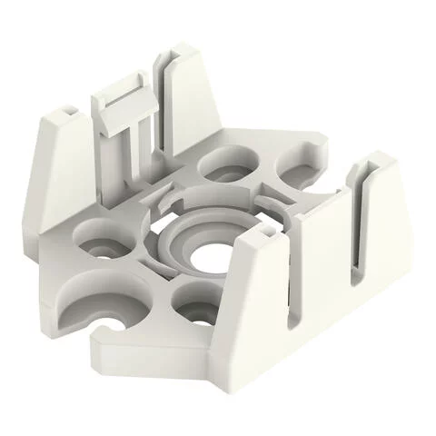 770-673 - Mounting plate; 3-pole; for distribution connectors; Plastic; white