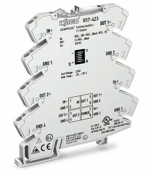 857-423 - JUMPFLEX® signal conditioner; signal splitter; with 2 configurable current outputs