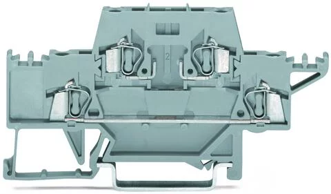 280-528 - Double-deck terminal block; for DIN-rail 35 x 15 and 35 x 7.5; 2.5 mm²; CAGE CLAMP®; 2,50 mm²; gray/gray