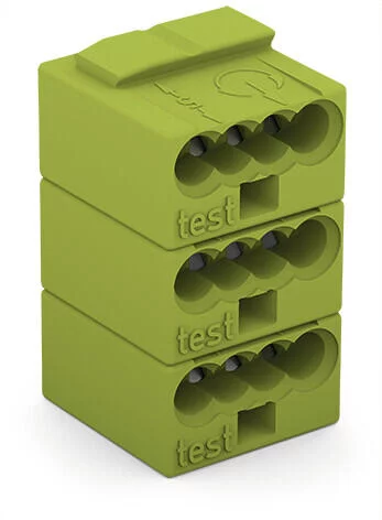 243-748 - MICRO PUSH WIRE® PCB connector; 4-conductor; AWG 24 - 18 solid; 8-pole assembly; light green