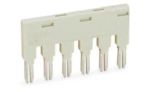 859-406 - Push-in type jumper bar; Light gray; Insulated; 18 A; 6-position 859-406 - Push-in type jumper bar; Light gray; Insulated; 18 A; 6-position