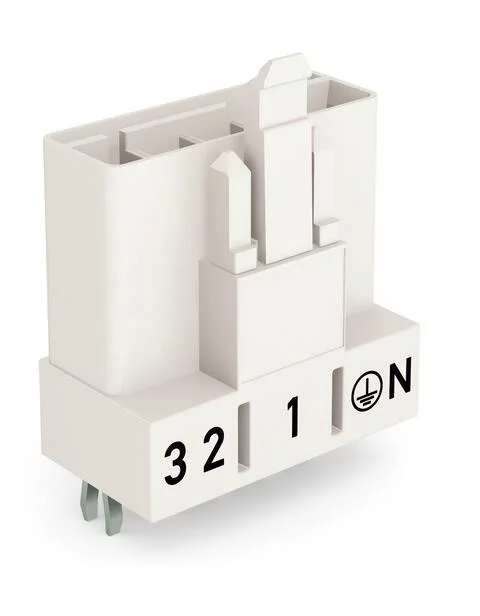 890-835 - Plug for PCBs; straight; 5-pole; Cod. A; white 890-835 - Plug for PCBs; straight; 5-pole; Cod. A; white