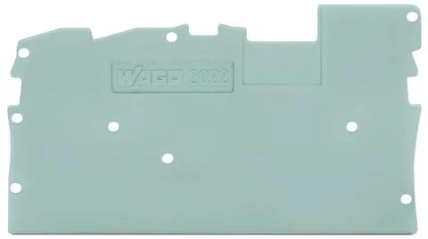 2022-1391 - End and intermediate plate; 1 mm thick; gray