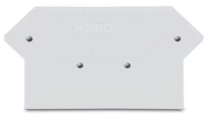 281-353 - End and intermediate plate; 3 mm thick; light gray