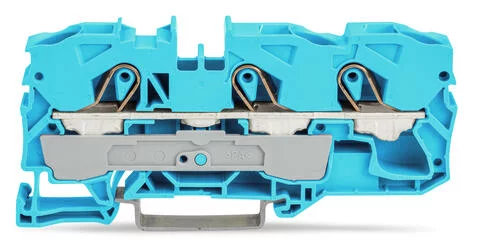 2010-1304 - TOPJOB®S feedthrough terminal block; rail mount; 3-conductor; 10 mm wide; blue