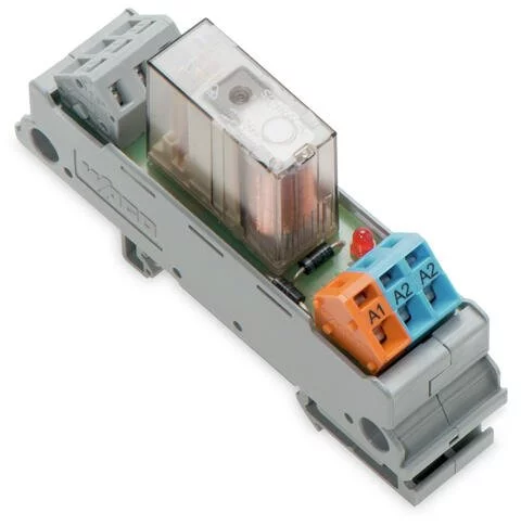 288-508 - Relay module; Nominal input voltage: 230 VAC; 1 changeover contact; 2,50 mm²; gray