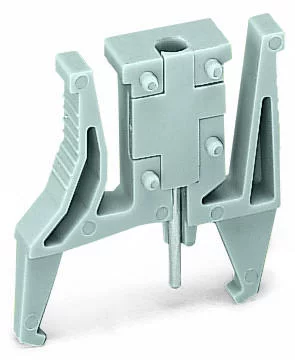 261-404 - Test plug module; with locking latches; modular; for 2-conductor terminal blocks; for 261 Series; gray