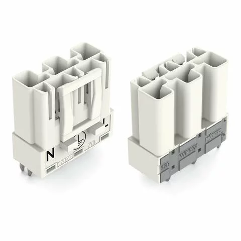 770-833 - Plug for PCBs; straight; 3-pole; Cod. A; white